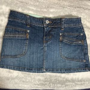 Vintage 90s y2k Vans Jeans Short Mini Skirt
